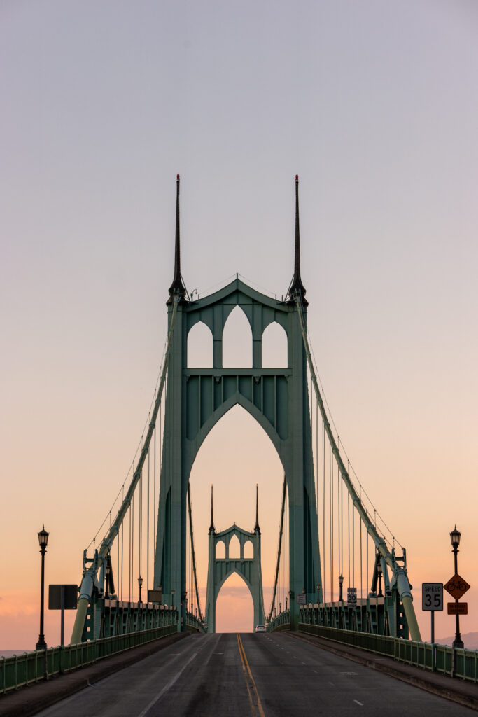 St John's Bridge in Portland Oregon